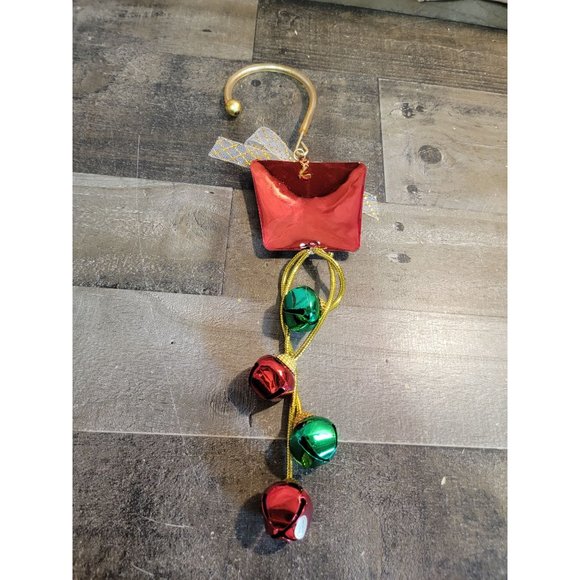 Metal Glitter present bell gift hanging xmas decor - Picture 4 of 4